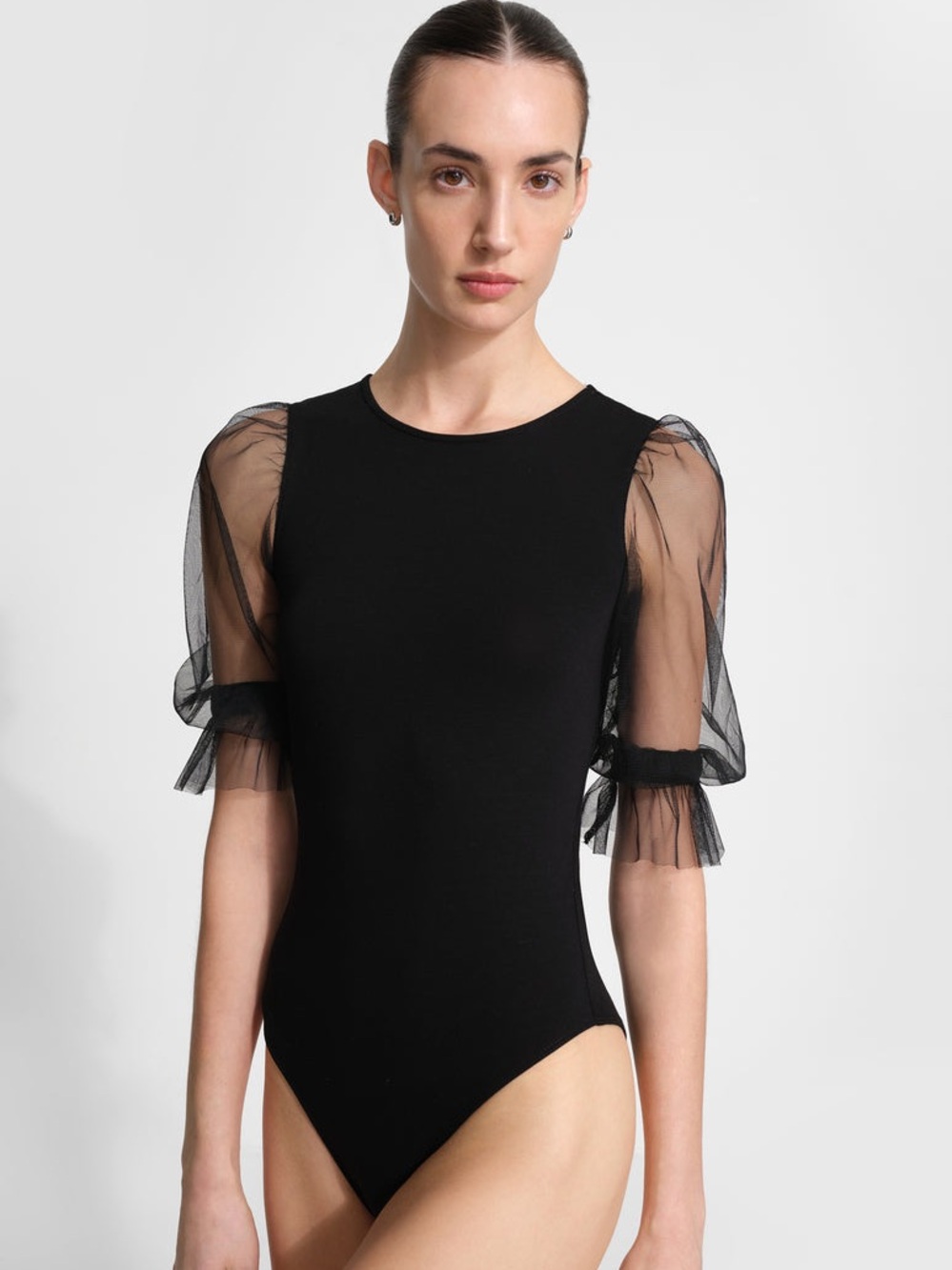 Marcella NYC Bellerose Bodysuit Sustainable European Jersey Mesh XS - Picture 8 of 16